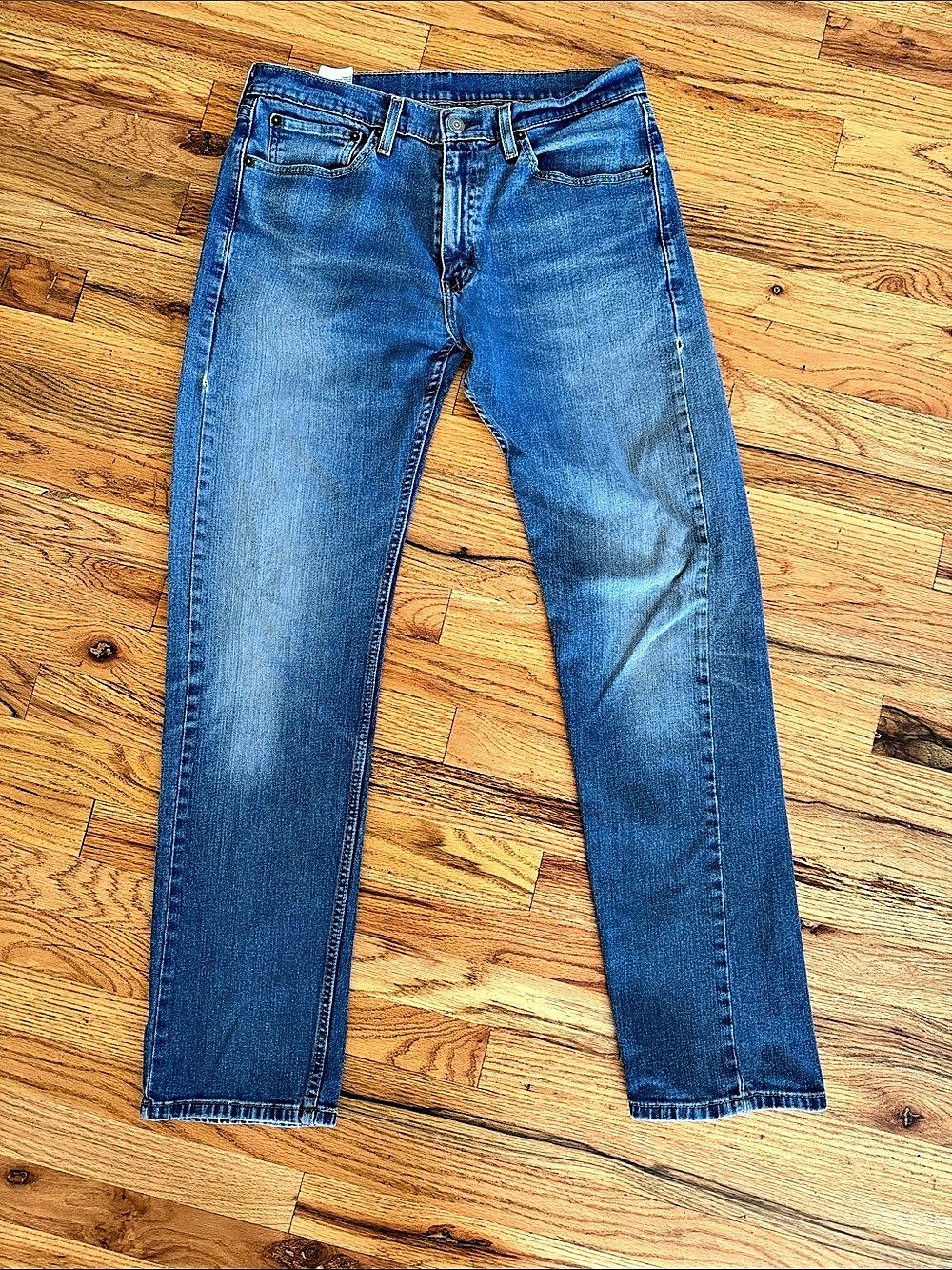Levi's 505 Straight Leg Jeans Blue Waist 32 Length 32